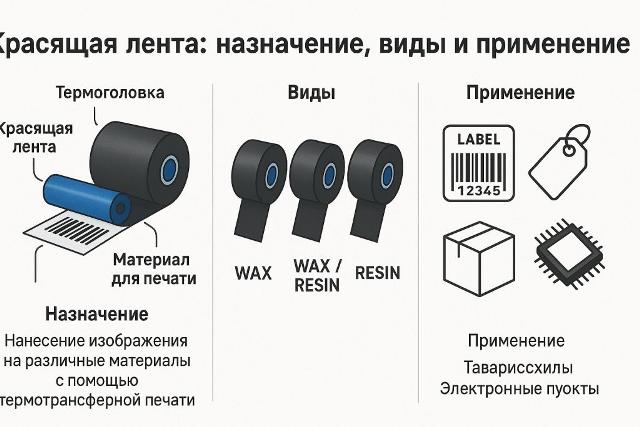 Красящая лента: назначение, виды и применение